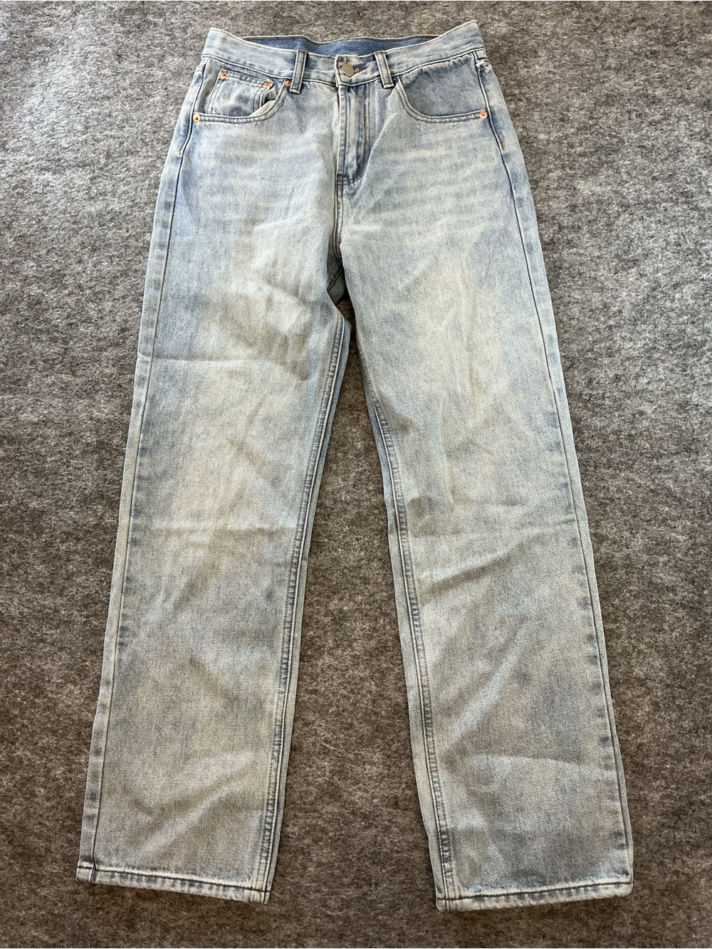 UNIF Light Wash Blue Straight-Leg Jeans Size 25